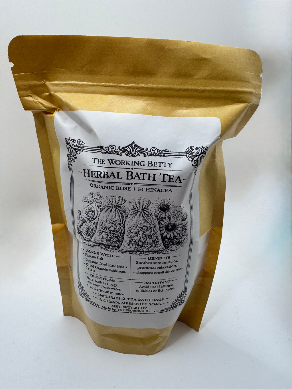 Herbal Bath Tea - 10 oz double (two bags)