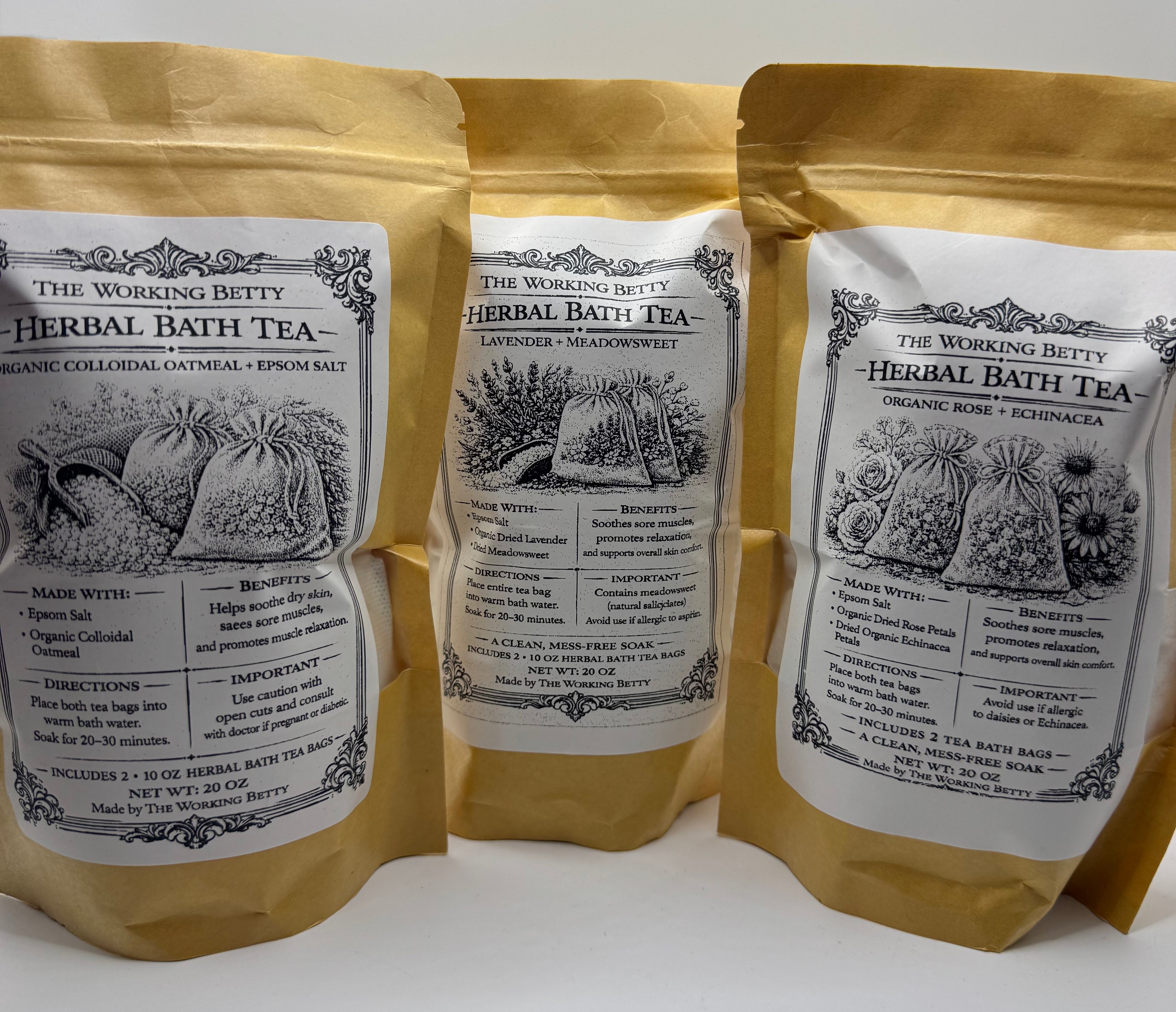 Herbal Bath Tea - 10 oz double (two bags)